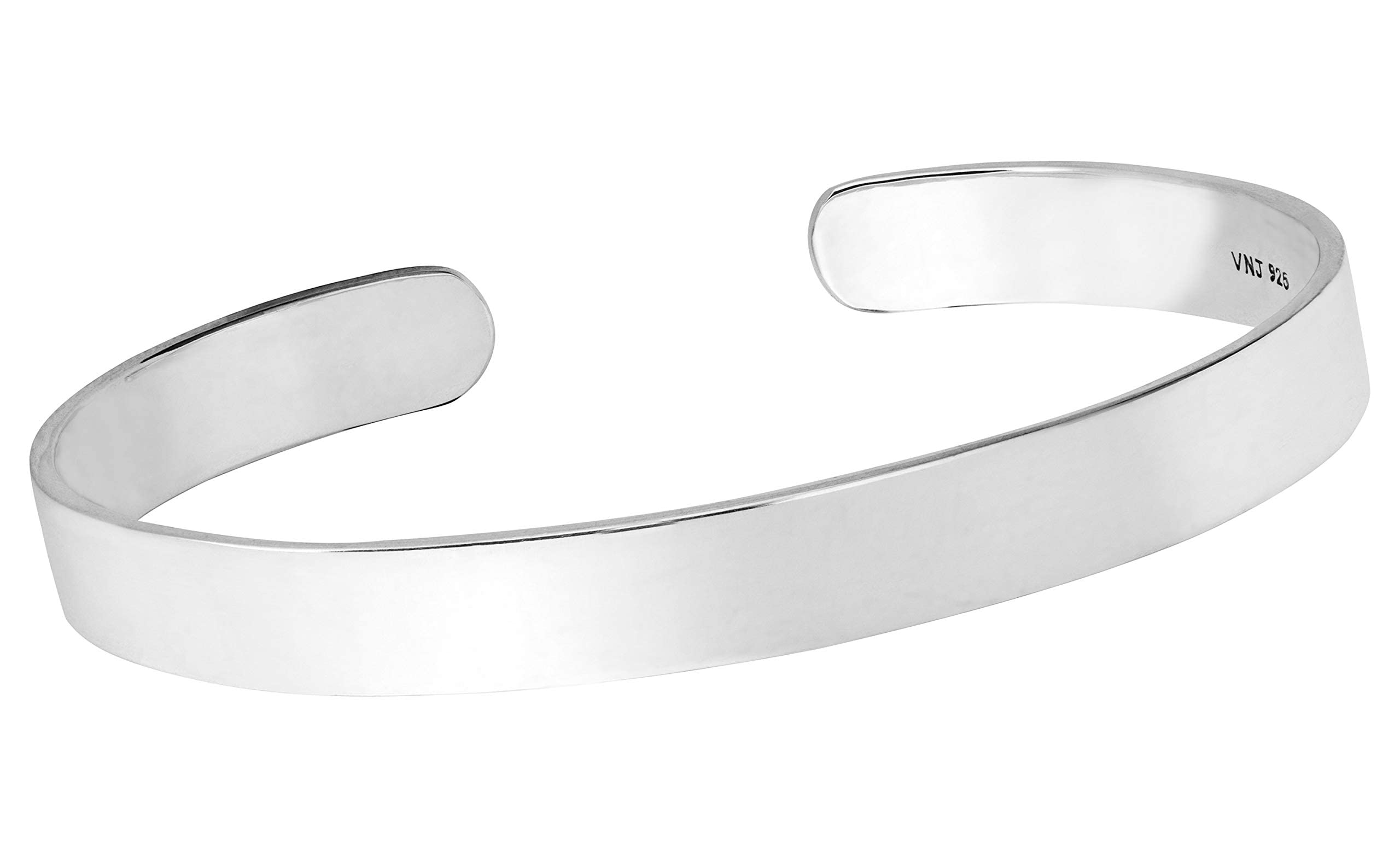 Amazon.com: VN Jewelry Solid 925 Sterling Silver Bangle